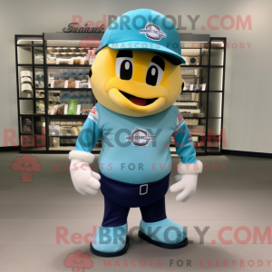 Cyan American Football Helm...