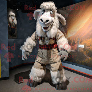 Gray Boer Goat mascot...