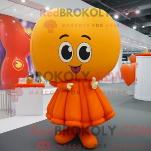 Oransje hjerteformede...
