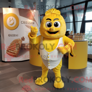 Postava maskota citronově...