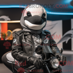 Silver Killer Whale mascot...