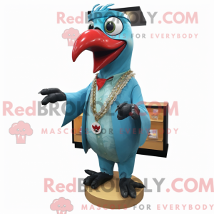 Cyan Woodpecker Maskottchen...