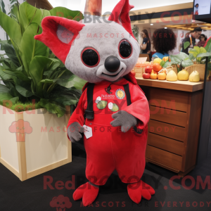 Red Fruit Bat maskot...