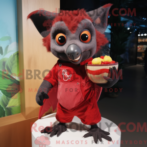 Red Fruit Bat maskot...