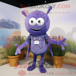 Lavendel edderkopp máscara...