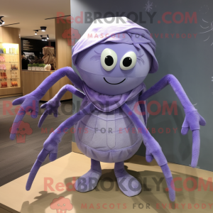 Lavendel edderkopp maskot...
