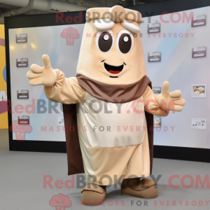 Maskottchenkostüm Beige...