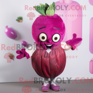Máscara de nepe magenta com...