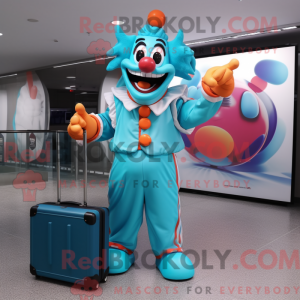 Turkis klovne maskot...