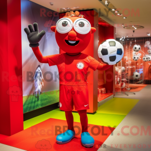 Red Soccer Goal...