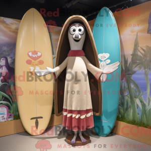 Tan Surfboard maskot drakt...