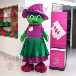 Magenta Ierse vlag mascotte...