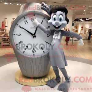 Grå Acrobat maskot kostume...