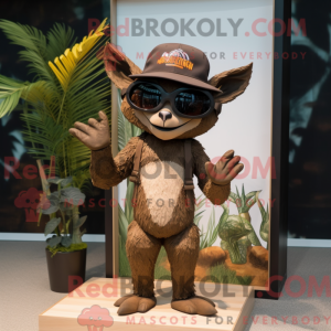 Brun Chupacabra maskot...
