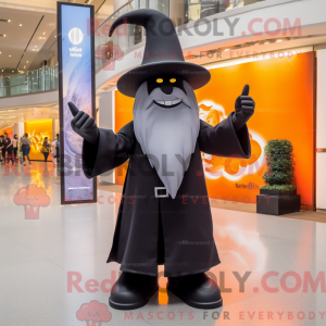 Sort Wizard maskot kostume...