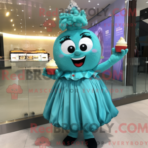 Turkis Cupcake maskot...