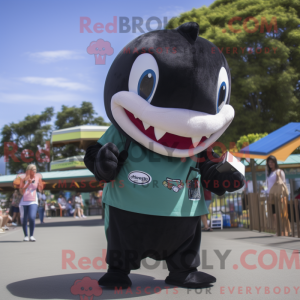 Olive Killer Whale mascot...