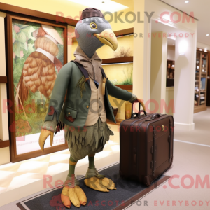 Olive Fasan maskot kostyme...
