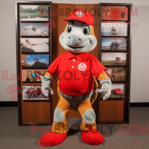 Red Turtle-maskotdraktfigur...