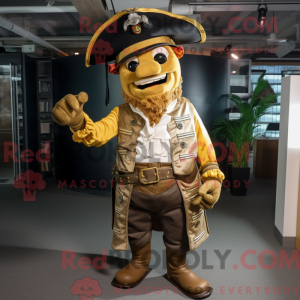 Gull Pirate maskot drakt...