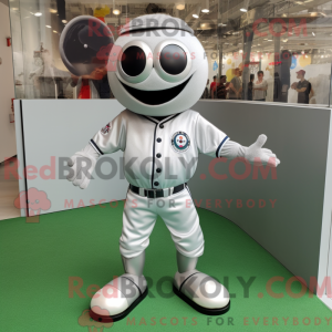 Silver Baseball Ball mascot...