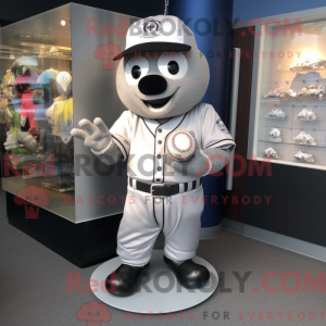 Sølv baseball bold maskot...