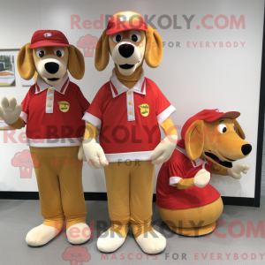 Hot Dogs mascot costume...