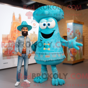 Turquoise Paella mascot...
