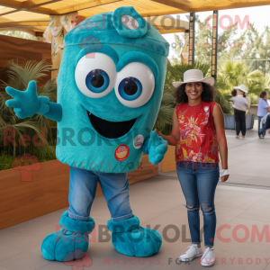 Turquoise Paella mascot...