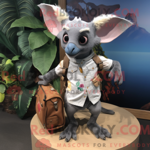 Gray Fruit Bat mascot...