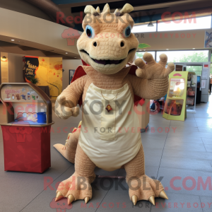 Postava maskota Tan Dragon...