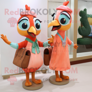 Peach Woodpecker maskot...