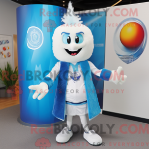 Fantasia de mascote cebola azul-céu com blazer e pulseiras - Mascotes de cebola - REBROKO_323631 - RedBrokoly.com