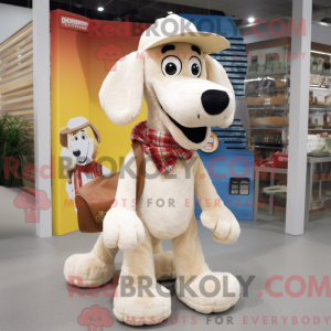 Cream Dog-maskotdraktfigur...