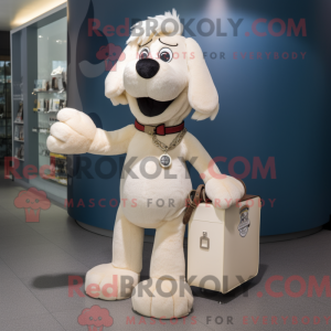 Cream Dog maskot kostume...