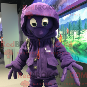 Lilla Hummer maskot kostume...
