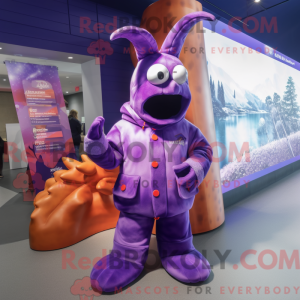 Purple Lobster mascot...