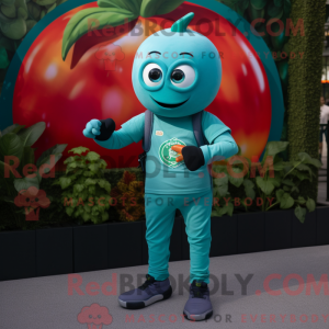 Postava maskota Teal Tomato...