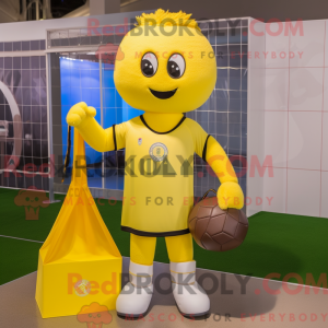 Lemon Yellow Soccer Goal...