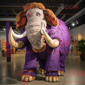 Purple Mammoth mascot...