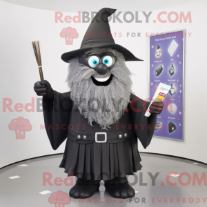 Sort Wizard maskot kostume...