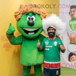 Grøn Biryani maskot kostume...