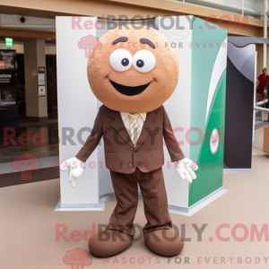 Brown Golf Ball mascot...