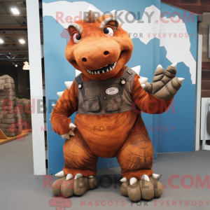 Rust Ankylosaurus maskot...