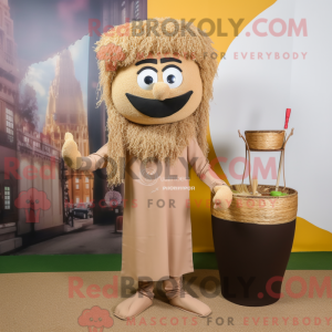Tan Biryani maskot kostume...