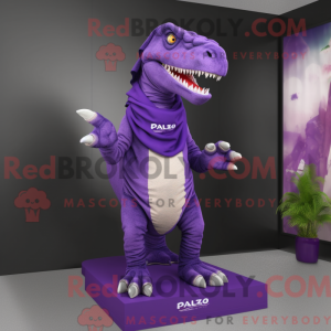 Lilla Allosaurus maskot...