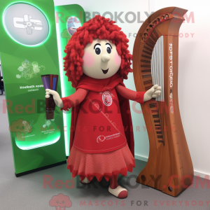 Red Celtic Harp maskerad...