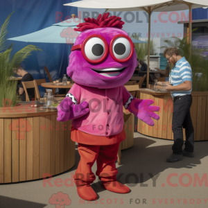 Figura de máscara Magenta...