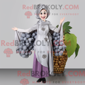 Silver Grape maskot kostume...