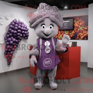 Silver Grape maskot kostume...